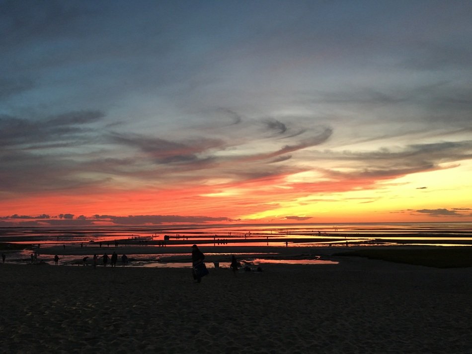Sunset At Bay Water Nature Bay