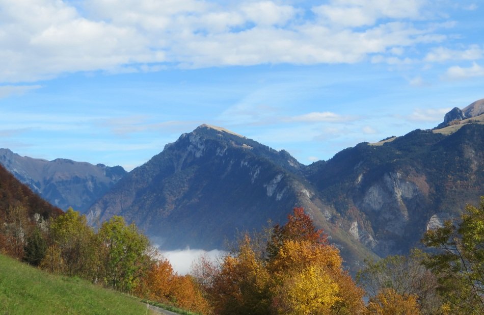 autumn in the picturesque mountains