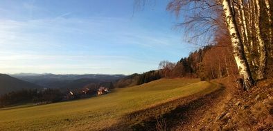 Panorama Landscape Autumn Nature