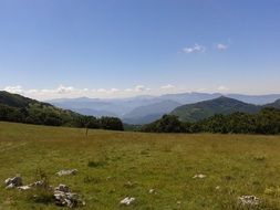 panoramic view of the vercors mountain range