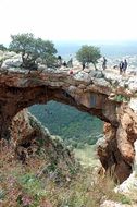 Natural rock bridge