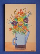Five Senses Flowers drawing