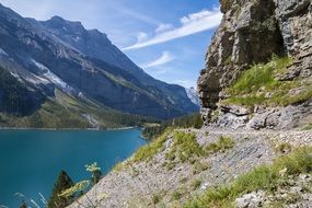 Oeschinen Lake in Switzerland