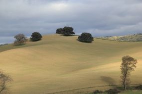 beautiful scenic hills in Spain