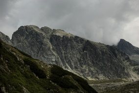cloudy sky over the Tatras in slovakia