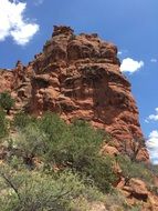 rock in the desert city of sedona