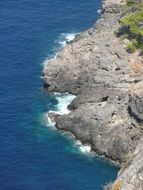 cliffs on the coast in majorca