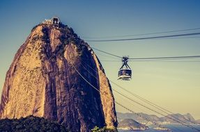 cable car on Sugarloaf Mountain in Rio de Janeiro