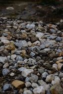 gravel stones on the ground