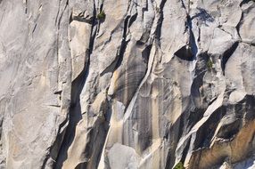 structural rock in the mountains of california