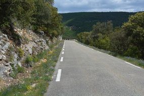 road through the gorges de la nesque