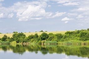 Cernica lake panorama in Romania