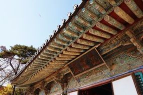 colorful tiled roof at Bulguksa Temple