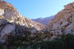 Chilean mountains in the sunlight