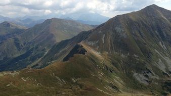 cloudy sky over the western Tatras