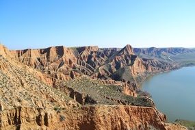 Beautiful landscape of Castile La Mancha rocks