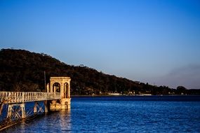 bridge on a lake in argentina