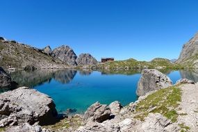 lake in the mountains of east tyrol