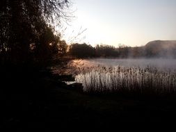 Silver Lake in landstuhl at dusk