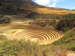 agricultural terraces in Peru