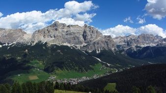 Alta Badia on a mountains