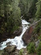 water cascade in high Tatras