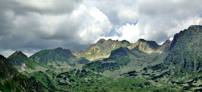 Tatry mountains valley of five ponds