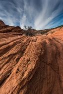 close-up photo of colorful sandstones rocks