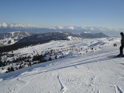 beautiful Mountain snowy Landscape