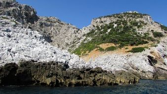 natural craggy coast of skiathos