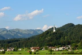 church on the mountain in Tyrol