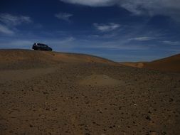 captivating Desert and Car