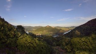 panoramic view of the gate to the Czech Republic