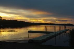 captivating sunset in Sweden