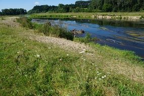panorama of the Danube river in Germany