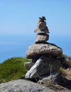 cairn as balance in nature