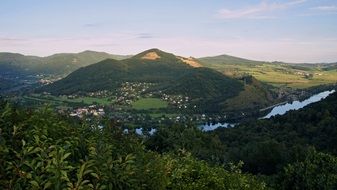 panorama of the gate to the Czech Republic