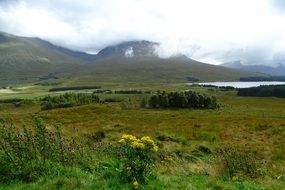 Landscape of captivating Scotland nature