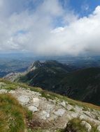 white clouds over the high Tatras