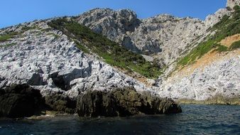 coastal cliffs in Skiathos