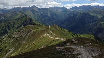 Tatry mountains hiking tourism