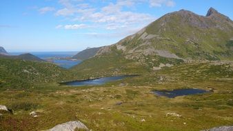 beautiful mountain scenery in Norway