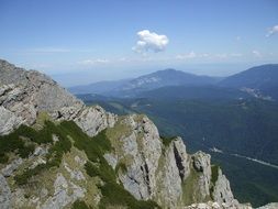 panoramic view of mountains in romania