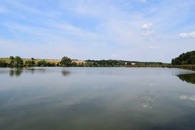 water surface of a lake