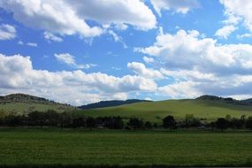 green landscape in Slovakia