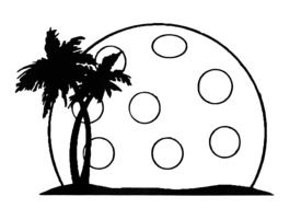 Summer Palm Landscape drawing