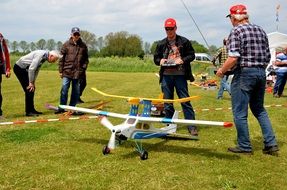 people launch a plane