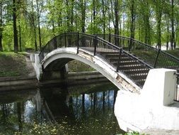 landscape of Bridge over the river in a national park