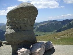 stones on a mountain in Romania