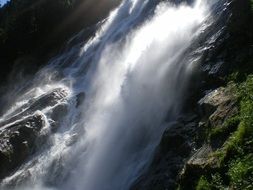 Roaring Waterfall in Austria